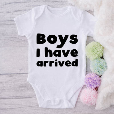 Boys I Have Arrived-Onesie-Best Gift For Babies-Adorable Baby Clothes-Clothes For Baby-Best Gift For Papa-Best Gift For Mama-Cute Onesie