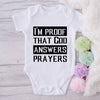 I'm A Proof That God Answers Prayers-Onesie-Best Gift For Babies-Adorable Baby Clothes-Clothes For Baby-Best Gift For Papa-Best Gift For Mama-Cute Onesie