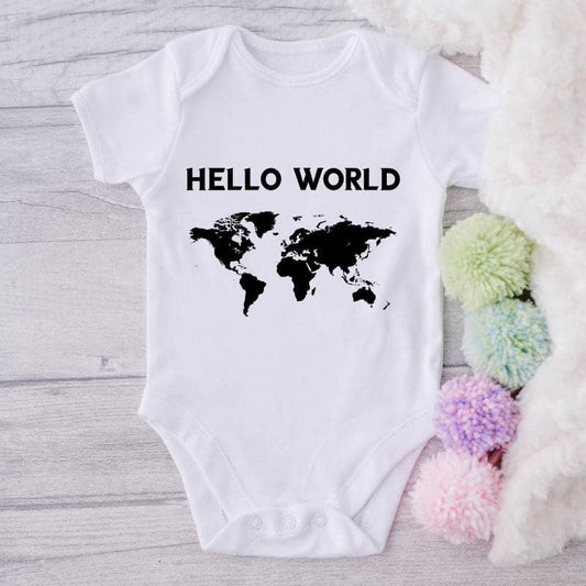 Hello World-Onesie-Best Gift For Babies-Adorable Baby Clothes-Clothes For Baby-Best Gift For Papa-Best Gift For Mama-Cute Onesie