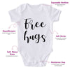 Free Hugs-Onesie-Best Gift For Babies-Adorable Baby Clothes-Clothes For Baby-Best Gift For Papa-Best Gift For Mama-Cute Onesie