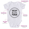 Dream Big Little Man-Onesie-Best Gift For Babies-Adorable Baby Clothes-Clothes For Baby-Best Gift For Papa-Best Gift For Mama-Cute Onesie