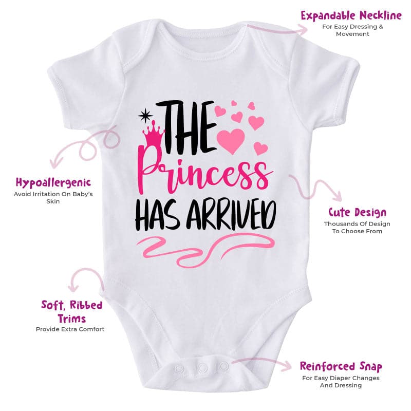 The Princess Have Arrived-Onesie-Best Gift For Babies-Adorable Baby Clothes-Clothes For Baby-Best Gift For Papa-Best Gift For Mama-Cute Onesie