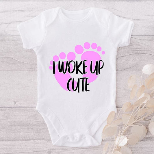 I Woke Up Cute-Onesie-Best Gift For Babies-Adorable Baby Clothes-Clothes For Baby-Best Gift For Papa-Best Gift For Mama-Cute Onesie