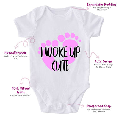 I Woke Up Cute-Onesie-Best Gift For Babies-Adorable Baby Clothes-Clothes For Baby-Best Gift For Papa-Best Gift For Mama-Cute Onesie