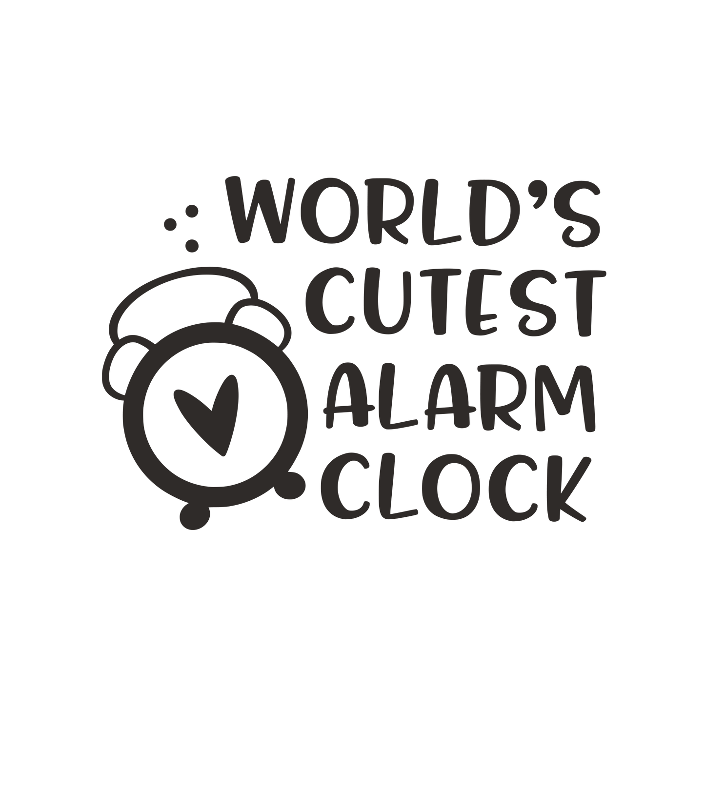 World's Cutest Alarm Clock-Onesie-Best Gift For Babies-Adorable Baby Clothes-Clothes For Baby-Best Gift For Papa-Best Gift For Mama-Cute Onesie