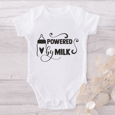 Powered Milk-Onesie-Best Gift For Babies-Adorable Baby Clothes-Clothes For Baby-Best Gift For Papa-Best Gift For Mama-Cute Onesie