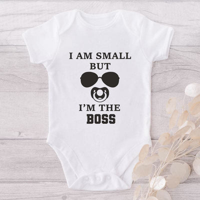 I Am Small But I'm The Boss-Onesie-Best Gift For Babies-Adorable Baby Clothes-Clothes For Baby-Best Gift For Papa-Best Gift For Mama-Cute Onesie