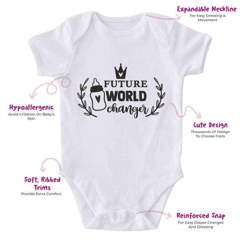 Future World Changer-Onesie-Best Gift For Babies-Adorable Baby Clothes-Clothes For Baby-Best Gift For Papa-Best Gift For Mama-Cute Onesie