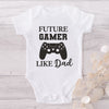 Future Gamer Like Dad-Onesie-Best Gift For Babies-Adorable Baby Clothes-Clothes For Baby-Best Gift For Papa-Best Gift For Mama-Cute Onesie