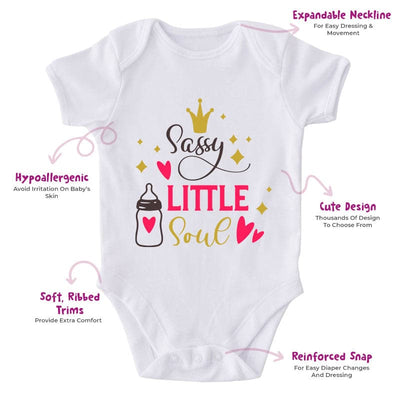 Sassy Little Soul-Onesie-Best Gift For Babies-Adorable Baby Clothes-Clothes For Baby-Best Gift For Papa-Best Gift For Mama-Cute Onesie