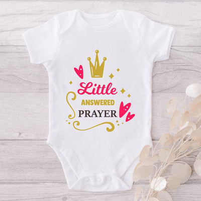 Little Answered Prayer-Onesie-Best Gift For Babies-Adorable Baby Clothes-Clothes For Baby-Best Gift For Papa-Best Gift For Mama-Cute Onesie