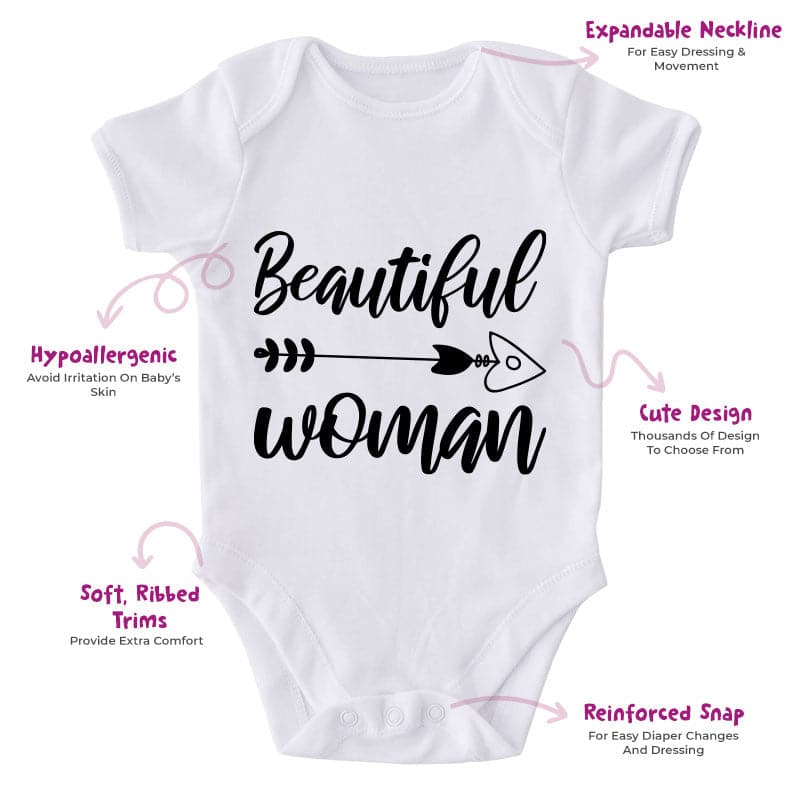 Beautiful Woman-Onesie-Best Gift For Babies-Adorable Baby Clothes-Clothes For Baby-Best Gift For Papa-Best Gift For Mama-Cute Onesie