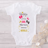 Daddy's Little Girl Mama's Whole World-Onesie-Best Gift For Babies-Adorable Baby Clothes-Clothes For Baby-Best Gift For Papa-Best Gift For Mama-Cute Onesie