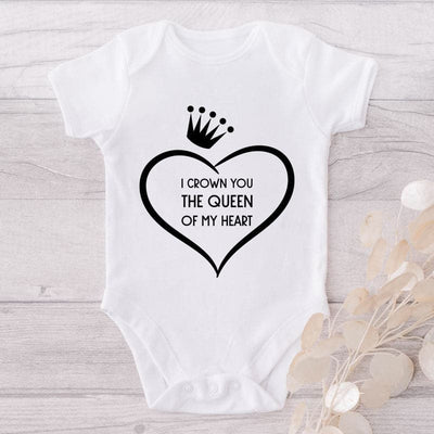 I Crown You The Queen Of My Heart-Onesie-Best Gift For Babies-Adorable Baby Clothes-Clothes For Baby-Best Gift For Papa-Best Gift For Mama-Cute Onesie
