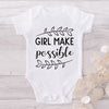 Girl Make Possible-Onesie-Best Gift For Babies-Adorable Baby Clothes-Clothes For Baby-Best Gift For Papa-Best Gift For Mama-Cute Onesie