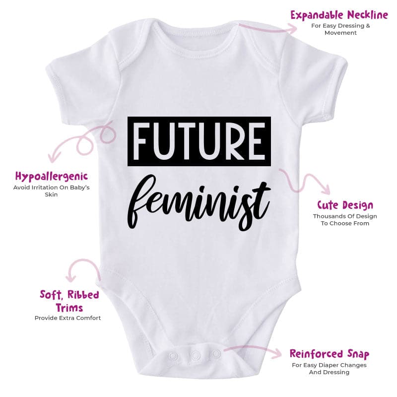 Future Feminist-Onesie-Best Gift For Babies-Adorable Baby Clothes-Clothes For Baby-Best Gift For Papa-Best Gift For Mama-Cute Onesie
