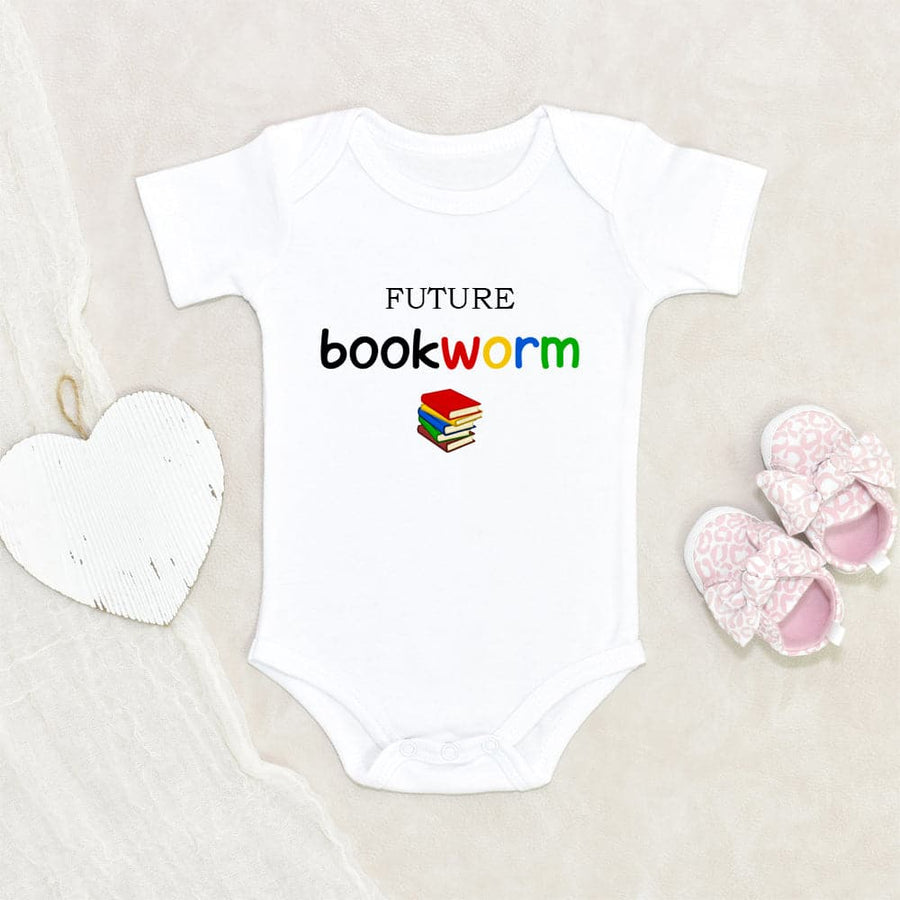 Unique Baby Onesie Baby Shower Gift Future Bookworm Baby Onesie Bookish Baby Onesie Cute Baby Bookworm Onesie