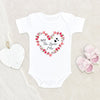 New Tia Baby Onesie - Boho Baby Onesie - My Tia Loves Me Baby Onesie - Floral Wreath Baby Clothes - Cute Baby Clothes