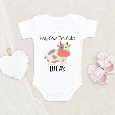 Holy Cow I'm Cute Baby Girl Onesie® Cow Baby Bodysuit Funny Baby Onesie®  Cute Baby Shower Gift New Baby Girl -  Canada
