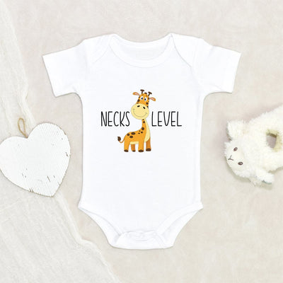 Giraffe Baby Clothes - Animal Baby Onesie - Necks Level Baby Onesie - Giraffe Baby Onesie - Funny Baby Onesie