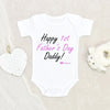 Baby Girl Onesie - Personalized Baby Onesie - First Fathers Day Onesie - Fathers Day Gift