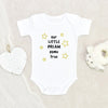 Cute Baby Clothes Baby Shower Gift Our Little Dream Come True Baby Onesie Pregnancy Announcement Baby Onesie Pregnancy Reveal Baby Onesie