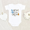 Nautical Baby Onesie - Fishing Baby Onesie - New To The Crew Baby Onesie - Pregnancy Announcement Onesie - Newborn Baby Clothes