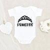 Cute Baby Clothes Princess Baby Onesie Crown Princess Baby Onesie Baby Shower Gift Baby Girl Onesie