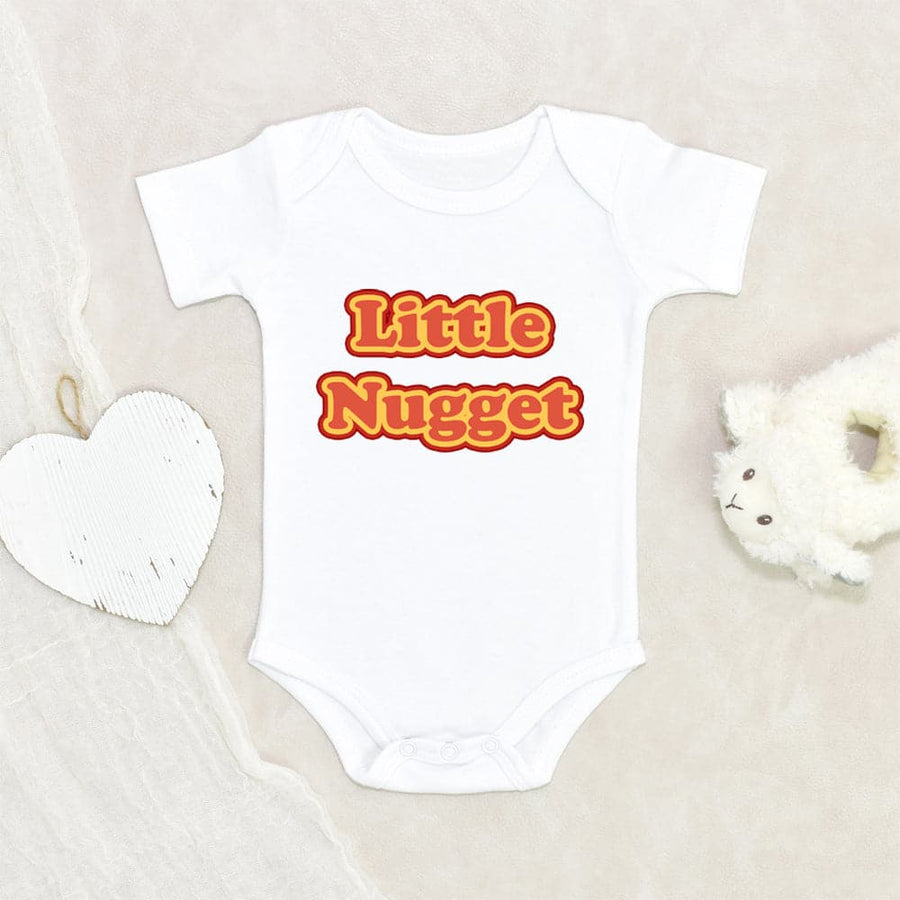 Gift For Niece/Nephew Baby Shower Gift Little Nugget Baby Onesie Cute Nuggets Baby Onesie Food Baby Onesie