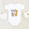 Animal Baby Onesie - Giraffe Baby Clothes - I'm Kind Of A Big Thing Baby Onesie - Funny Baby Onesie - Giraffe Baby Onesie