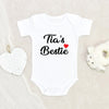New Tia Baby Onesie - Spanish Baby Clothes - Tia's Bestie Baby Onesie - Tia Baby Onesie - Niece/Nephew Baby Onesie