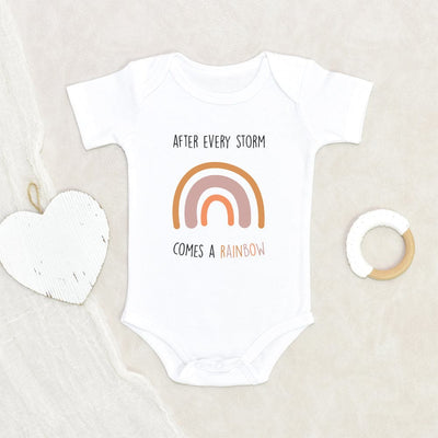 Unique Baby Clothes Cute Rainbow Baby Onesie After Every Storm Comes A Rainbow Baby Onesie Baby Shower Gift New Baby Rainbow In The Family Onesie