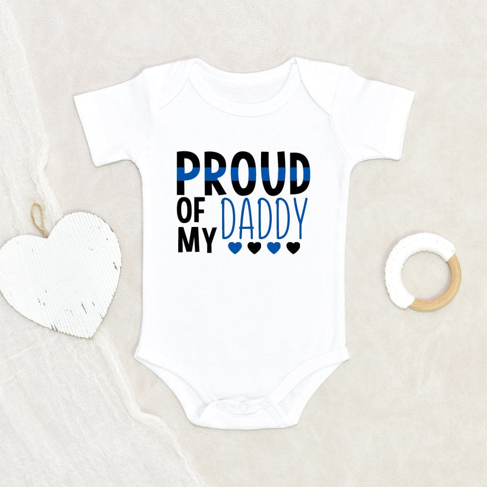 Police Dad To Be Onesie - Police Baby Onesie - Proud Of My Daddy Baby Onesie - Police Officer Baby Onesie - Cute Baby Clothes