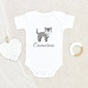 Customized Wolf Baby Onesie - Personalized Wolf Onesie - Wolf Baby Clothes - Custom Baby Onesie - Cute Wolf Onesie