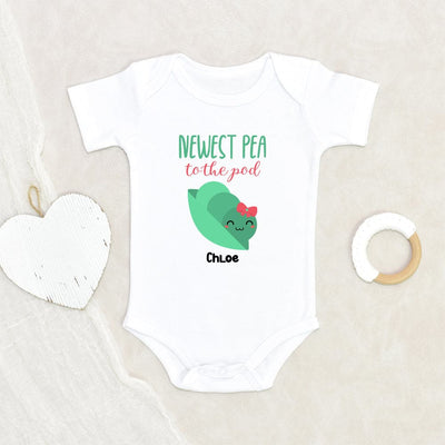 Custom Baby Clothes - Pea Pod Baby Onesie - Newest Pea To The Pod Onesie - Cute Baby Onesie - Personalized Baby Clothes