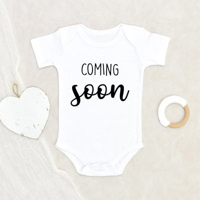 Baby Shower Gift Cute Baby Onesie Coming Soon Baby Onesie Pregnancy Reveal Baby Onesie Pregnancy Announcement Baby Onesie
