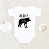 Cute Wolf Baby Clothes - Wolf Baby Onesie - Alpha Baby Wolf Onesie - Woodland Animal Onesie - Pregnancy Announcement Onesie