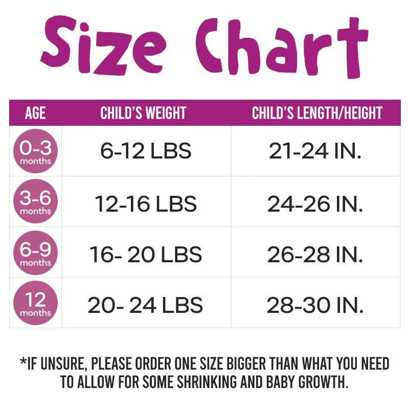 Grow-along leggings size guide • Babbily