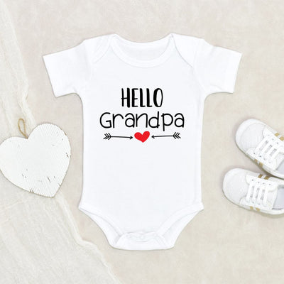 Future Grandpa Onesie - Grandpa Announcement Onesie - Hello Grandpa Baby Onesie - Grandparent Announcement Onesie - Cute Baby Clothes