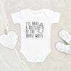 Funny Baby Onesie Funny Baby Clothes I'll Have A Bottle Of The House White Baby Onesie Breastfeeding Baby Onesie Unisex Baby Onesie