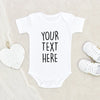 Personalized Baby Clothes Custom Baby Onesie Your Text Here Baby Onesie New Baby Gift Custom Text Baby Onesie