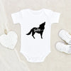 New To The Pack Onesie - Wolf Baby Clothes - Baby Wolf Onesie - Cute Wolf Onesie - Cute Wolf Baby Clothes