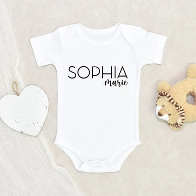 Personalized Name Baby Onesie - Custom Name Baby Onesie - Custom First Name Onesie - Personalized Baby Clothes - Name Baby Onesie