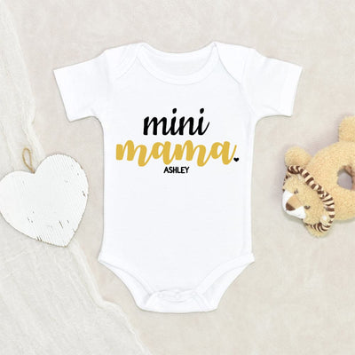Mommy And Me - Personalized Baby Onesie - Mini Mama Onesie - Newborn Gift - Baby Girl Onesie