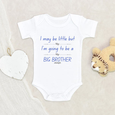 Personalized Boy Onesie - Big Brother Onesie - Custom Baby Onesie - Big Brother Clothes - I May Be Little Onesie - Big Brother Onesie