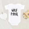 Baby Shower Gift - Cute Wolf Onesie - Wolf Pack Baby Onesie - Wolf Paw Baby Onesie - New To The Pack Onesie