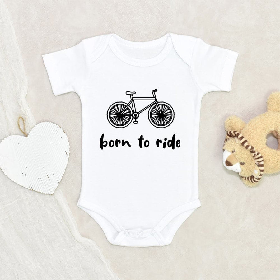 Cute Baby Onesie Rider Baby Onesie Born To Ride Baby Onesie Cute Cyclist Baby Onesie Cute Bicycle Baby Onesie