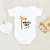 Giraffe Baby Onesie - Giraffe Baby Clothes - What's Up Giraffe Baby Onesie - Funny Baby Onesie - Funny Animal Baby Onesie