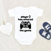 Gamer Dad Onesie - Personalized Boy Onesie - Player 3 Onesie - Pregnancy Announcement Onesie - Birth Announcement Onesie - Newborn Baby Clothes - Baby Shower Gift