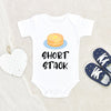 Baby Shower Gift Cute Baby Onesie Short Stack Pancakes Baby Onesie Food Themed Baby Onesie Unique Baby Clothes
